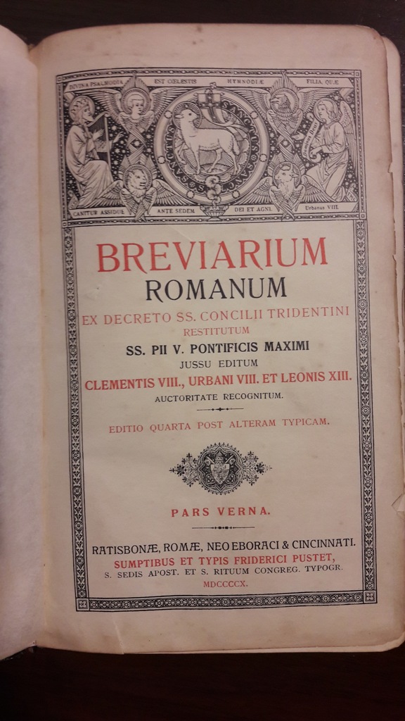 Breviarium Romanum Pars Verna