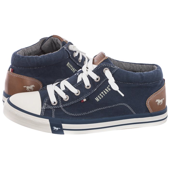 Buty Męskie Trampki Mustang Granatowe 50A006