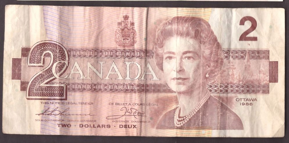 Kanada - Banknot - 2 Dolar 1986 rok