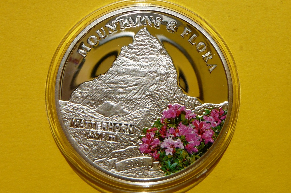 5$ PALAU ALPY MATTERHORN GÓRY KWIATY SREBRO 925+CE