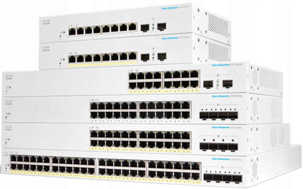 Cisco CBS220-48T-4X-EU łącza sieciowe Zarządzany L2 Gigabit Ethernet (...