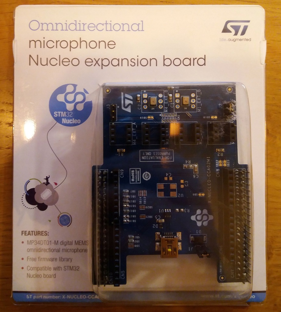 X-NUCLEO-CCA02M1 Digital MEMS microphones expansion board