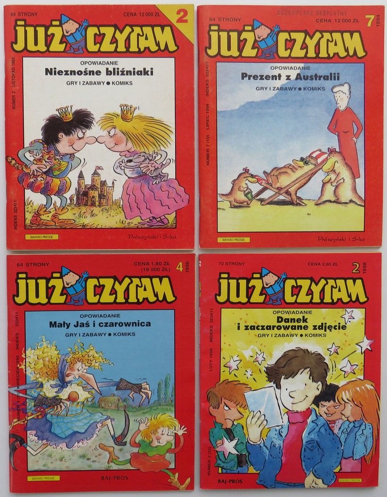 Już Czytam - Opowiadania z komiksem / wyd. Prószyński lata 90-te / unikat !