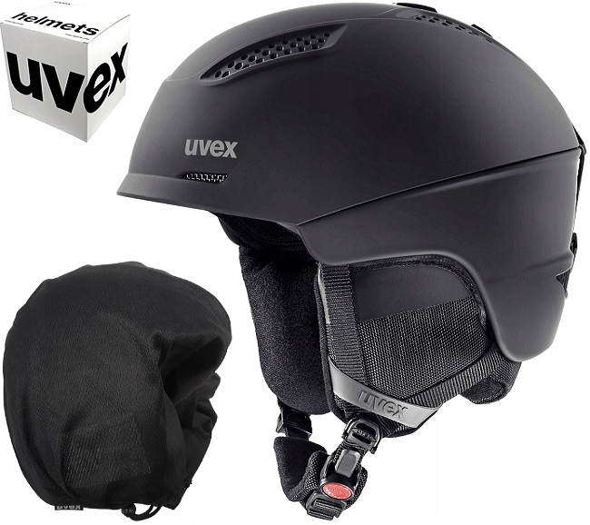 KASK NARCIARKI SNOWBOARDOWY LEKKI I WYGODNY UVEX L/XL 59-61 cm czarny