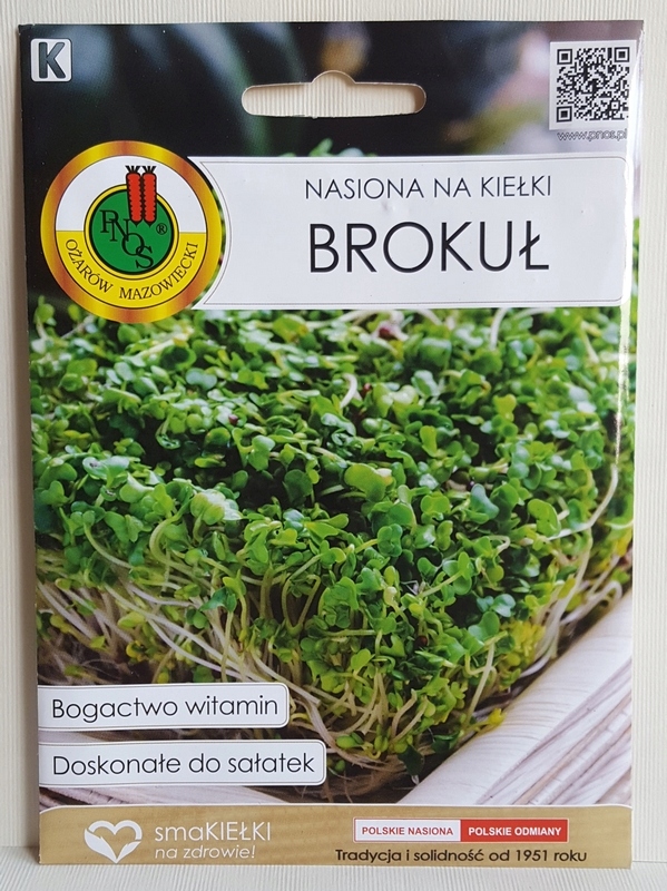 Nasiona do kiełkowania - kiełki BROKUŁ, zdrowe