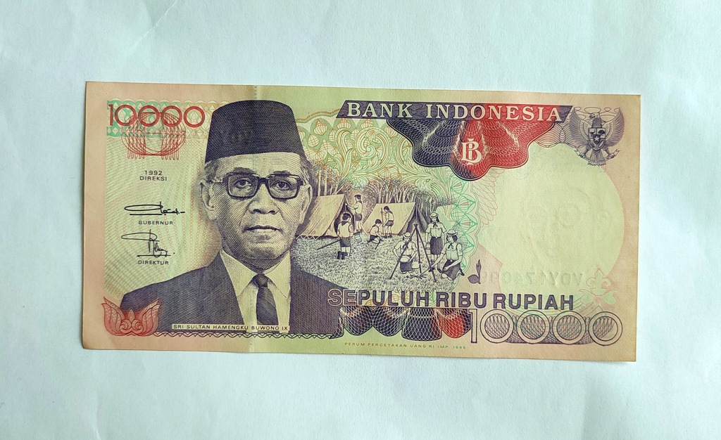 Indonezja 10000 Rupii 1992 r. Stan UNC-