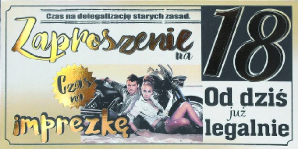 ZAPROSZENIE URODZINY Z07 (10 SZT.)