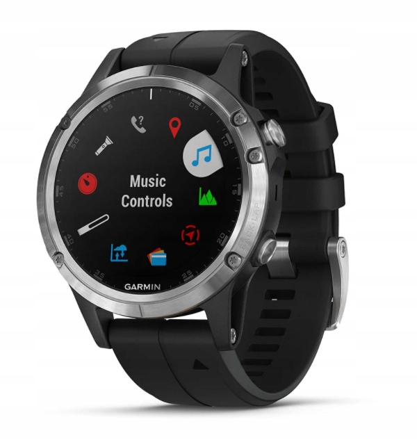 NOWY FV23% Smartwatch Garmin Fenix 5 Plus Srebrny