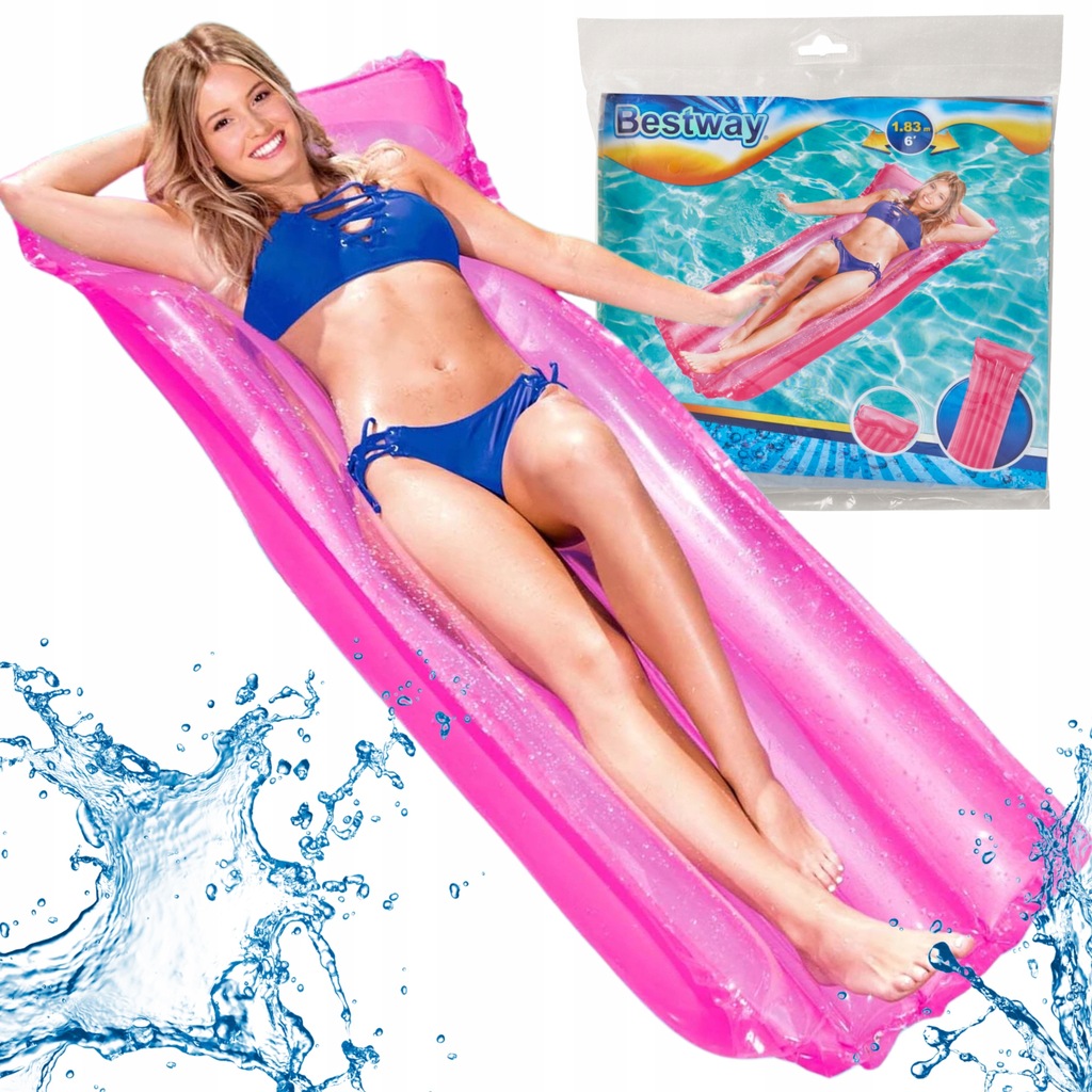 MATERAC DMUCHANY PLAŻOWY BESTWAY DO PŁYWANIA NA BASEN NAD WODĘ LEŻAK