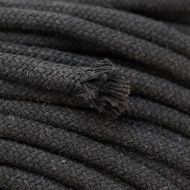 Sznur sznurek knot bawełniany czarny 10mm x 30 mb