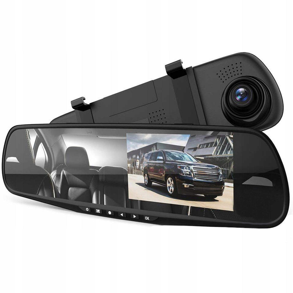 REJESTRATOR JAZDY KAMERA COFANIA W LUSTERKU HD - 8155458571 - oficjalne