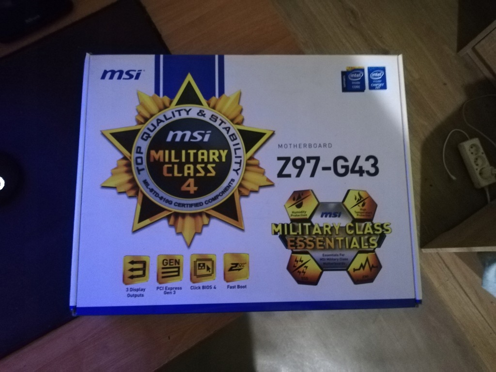 Płyta główna MSI Z97-G43 + I5-4690K Skalp/ Lapping