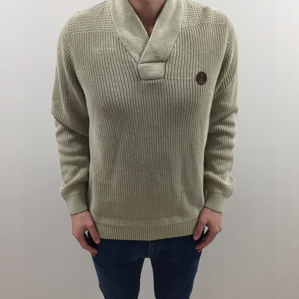 FRED PERRY SWETER L bawełna len