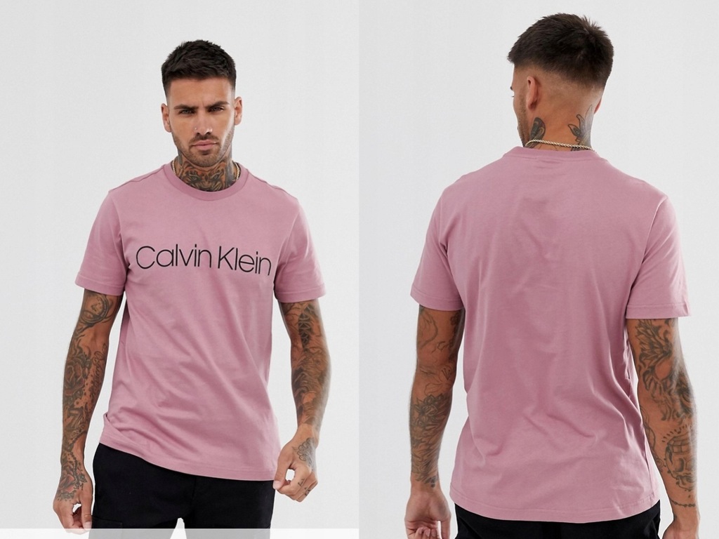 Calvin Klein - Ciemnoróżowy t-shirt S