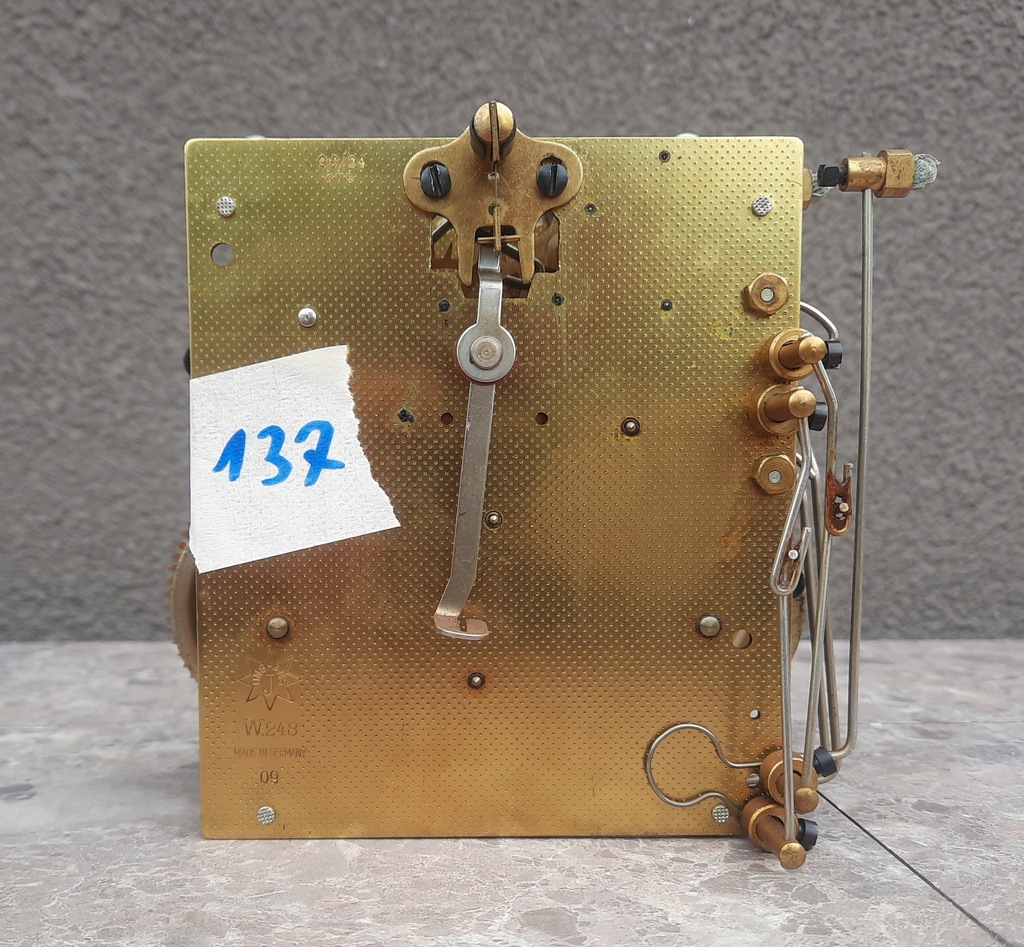 137 Mechanizm starego zegara Junghans W248 sprawny 12006642383