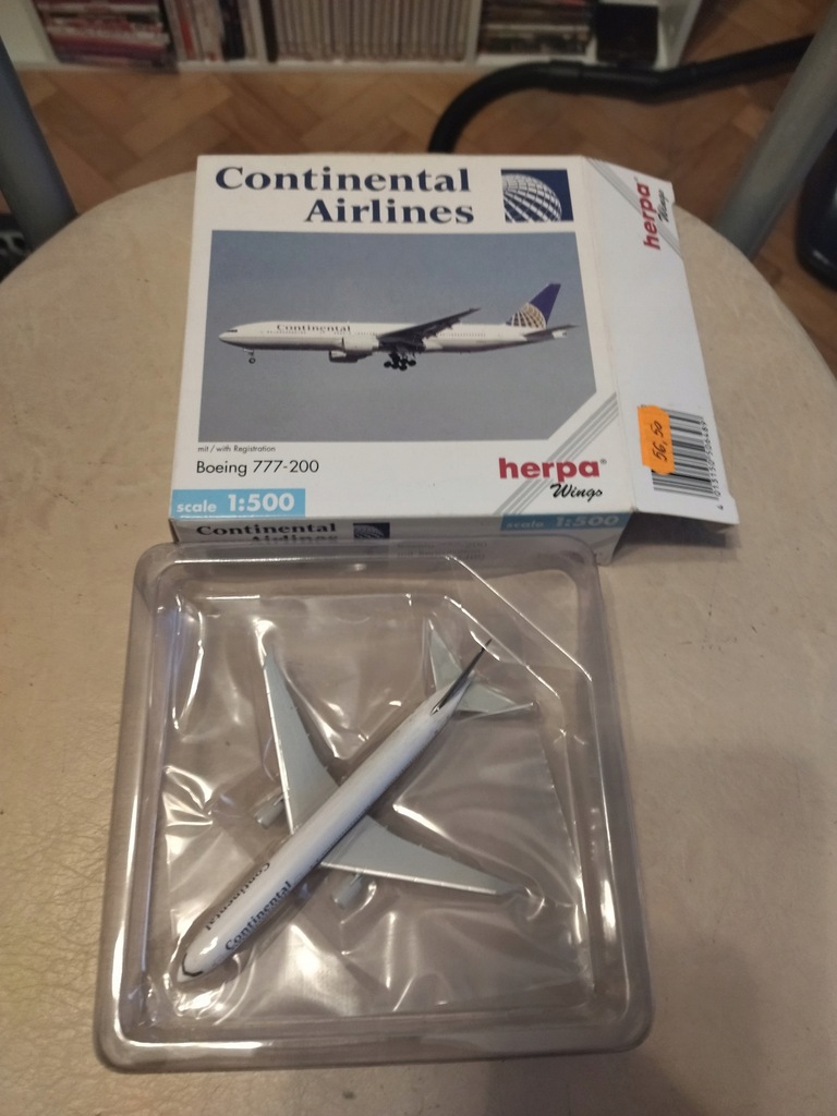 BOEING 777-200 CONTINENTAL - HERPA MODELE METALOWE