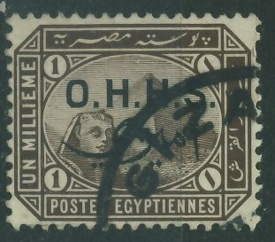 Egypte 1 millieme - Piramidy / O.H.M.S.