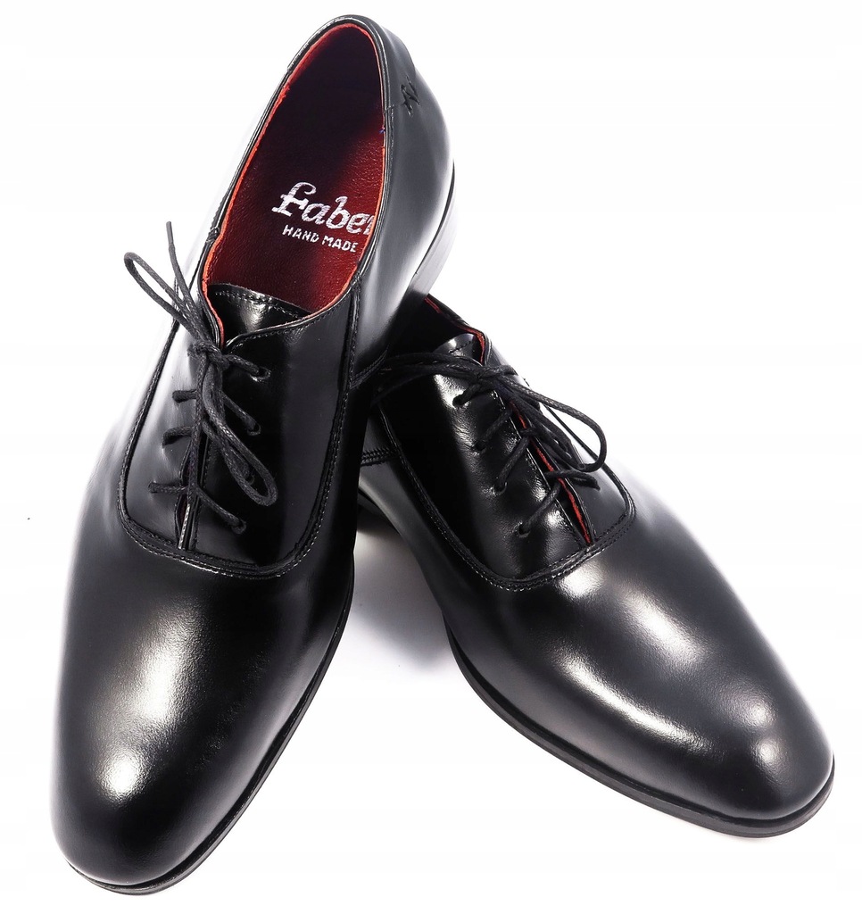 Wiedenki - oksfordy - czarne obuwie męskie T69 45