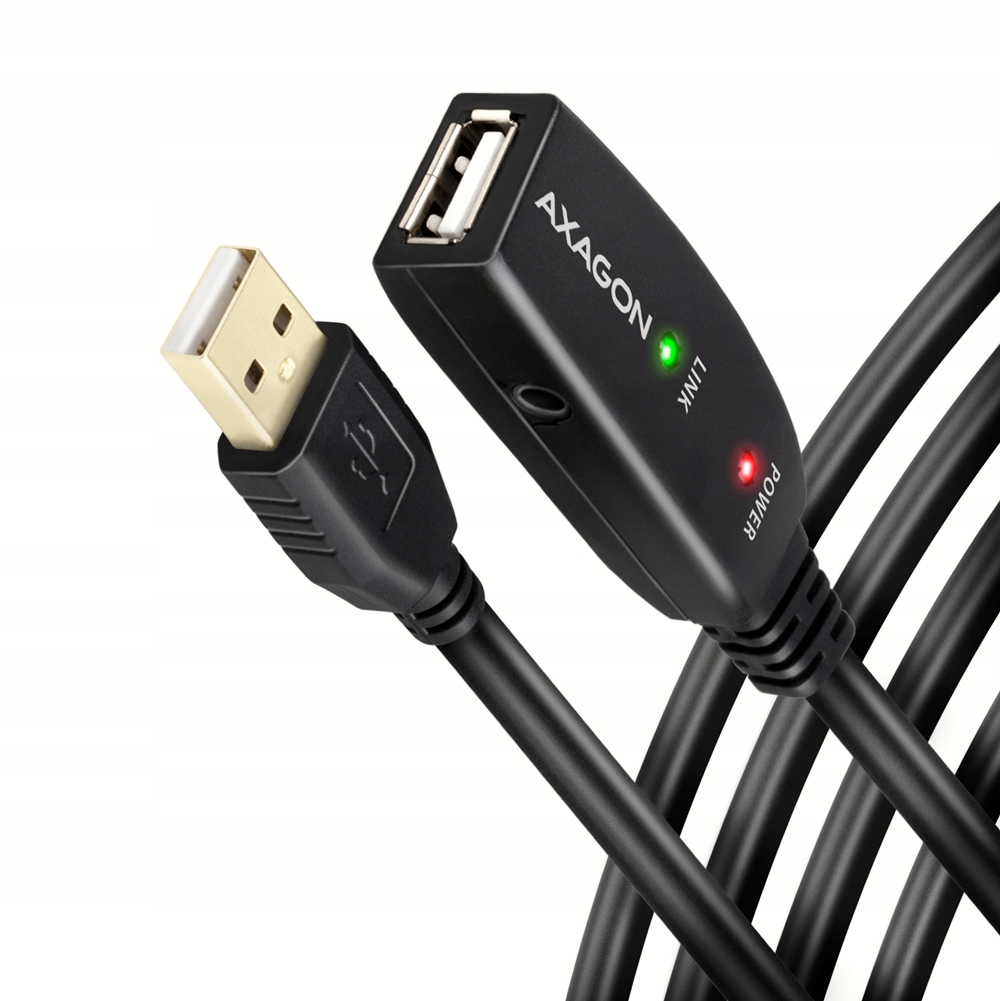Kabel przedłużający USB AXAGON ADR-210 Typ A, 10 m, Repeater