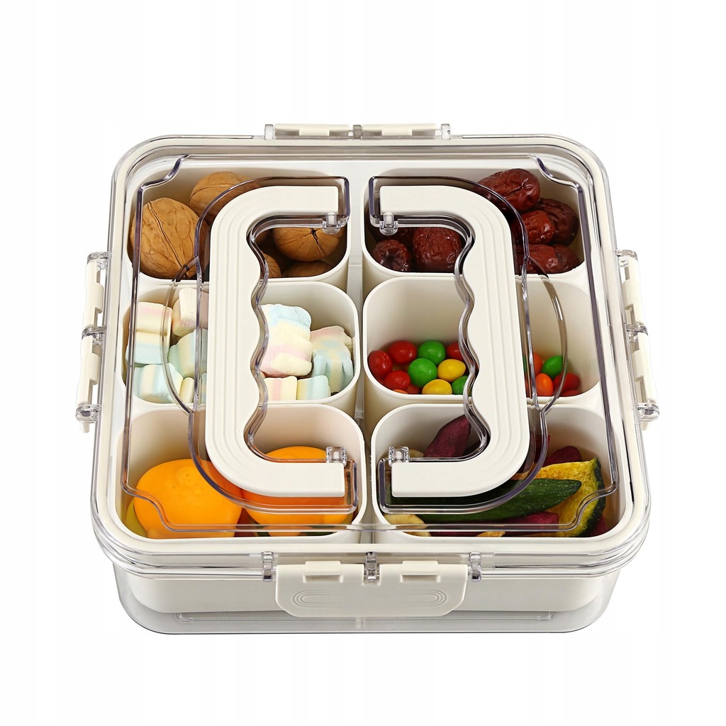 MEEYUU Pojemnik na przekąski, 6 przegródek