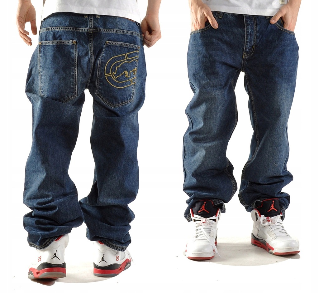 Spodnie 34 Ecko High Line Loose Jeans Drk baggy