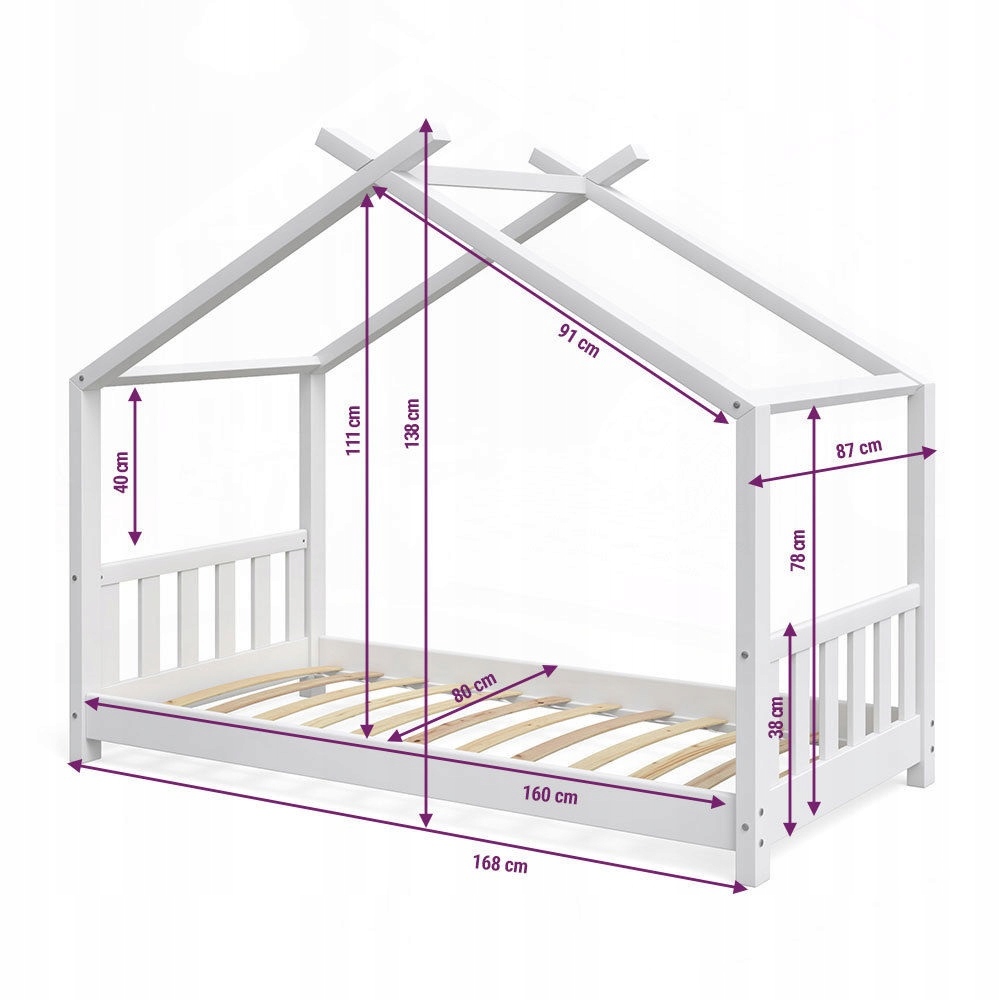Кровать-домик Vicco Kinderbett hausbett Design