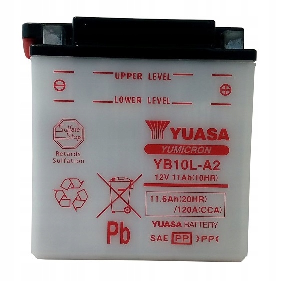 AKUMULATOR MOTOCYKLOWY YUASA YB10L-A2 120A V197