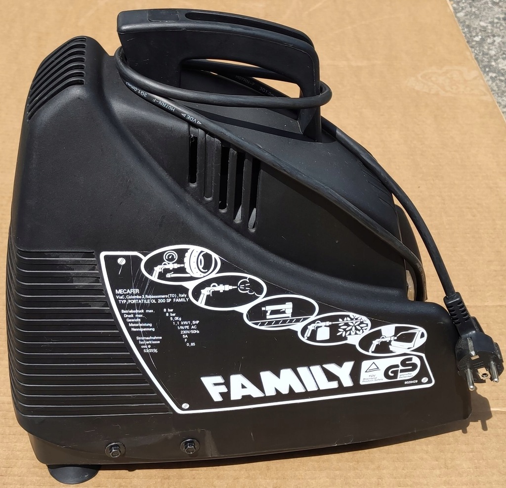 Mecafer Kompresor Family OL 200 SP BEZOLEJOWY 8bar
