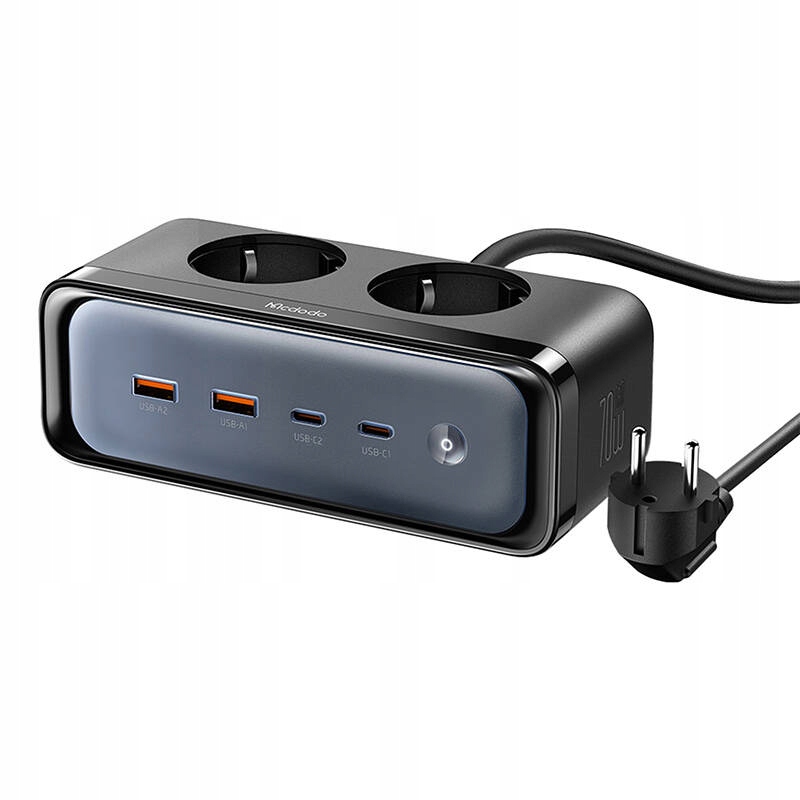 Mcdodo Wydajna Listwa Zasilająca 6W1 2X Gniazda 2X Usb-C 2Xusb-C 70W 2.5A