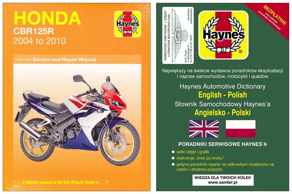 HONDA CBR125R 2004-2010 instrukcja napraw Haynes