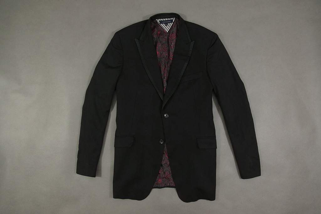 TOMMY HILFIGER - WEŁNIANA MĘSKA MARYNARKA - 56 XXL