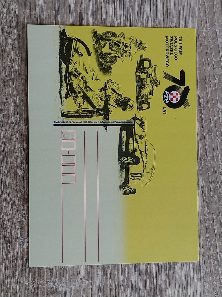 Karta pocztowa - sporty motorowe , żużel