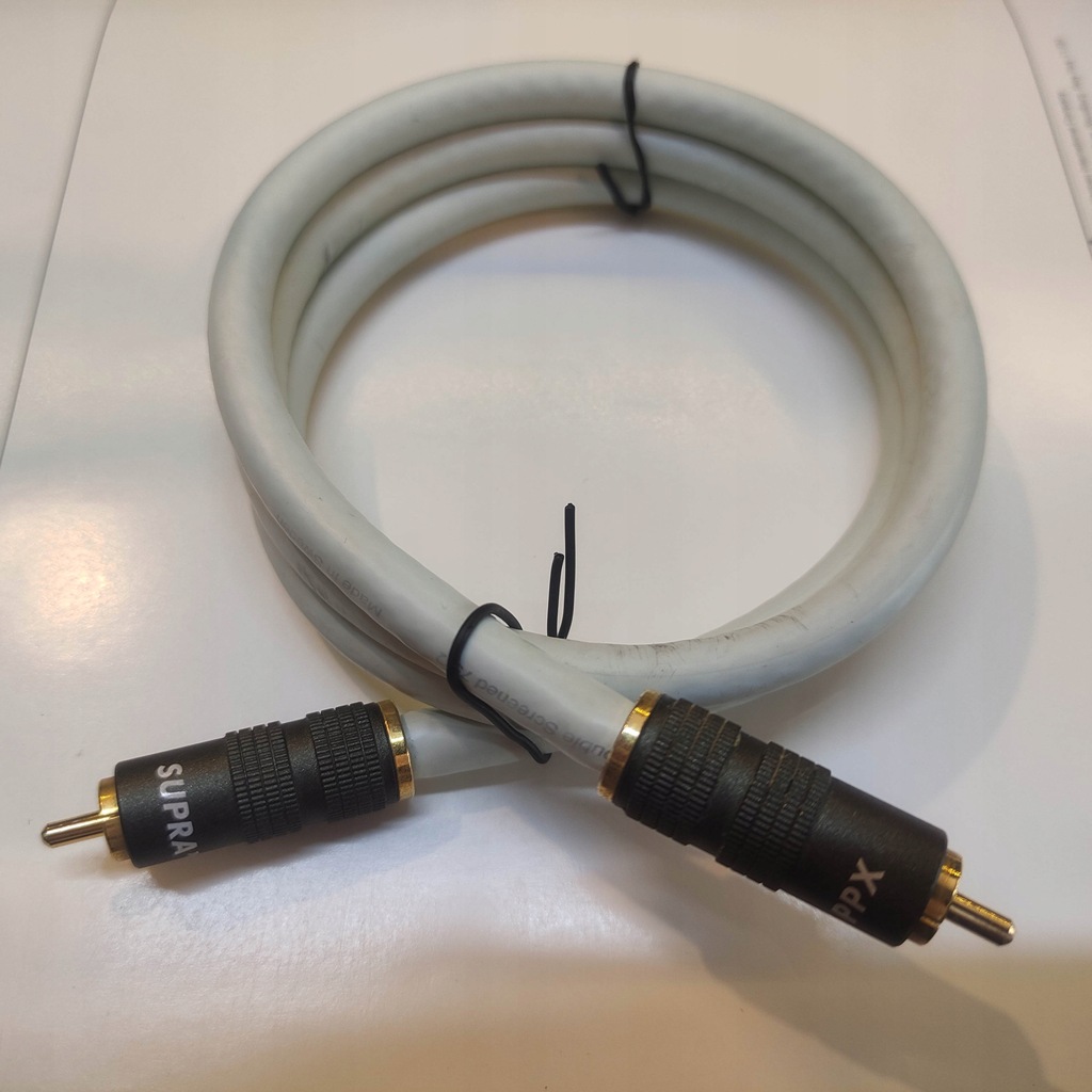 Kabel Coaxial Supra TRICO RCA + Supra PPX 1m