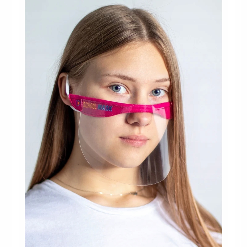 SCHOOLMASK MP/003/C3/RÓŻOWY/F830 MINI PRZYŁBICA 2 szt