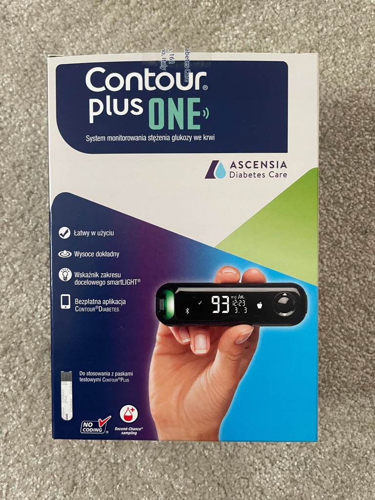 Ascensia Diabetes Care CONTOUR PLUS ONE Glukometr + 50 sztuk pasków Gratis