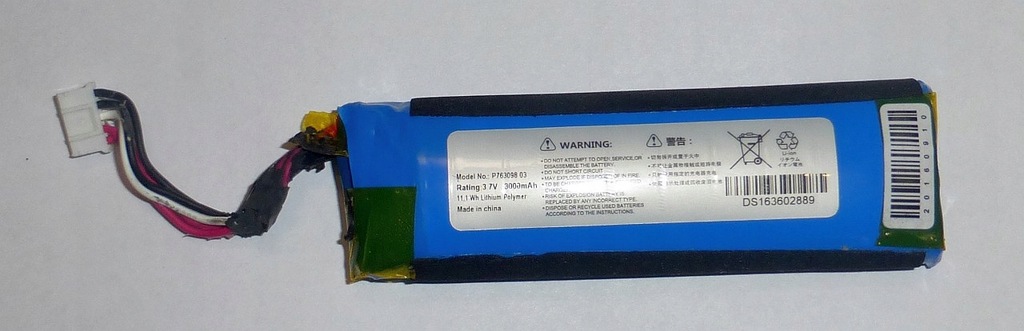 Oryginalna bateria JBL FLIP3 P763098 03