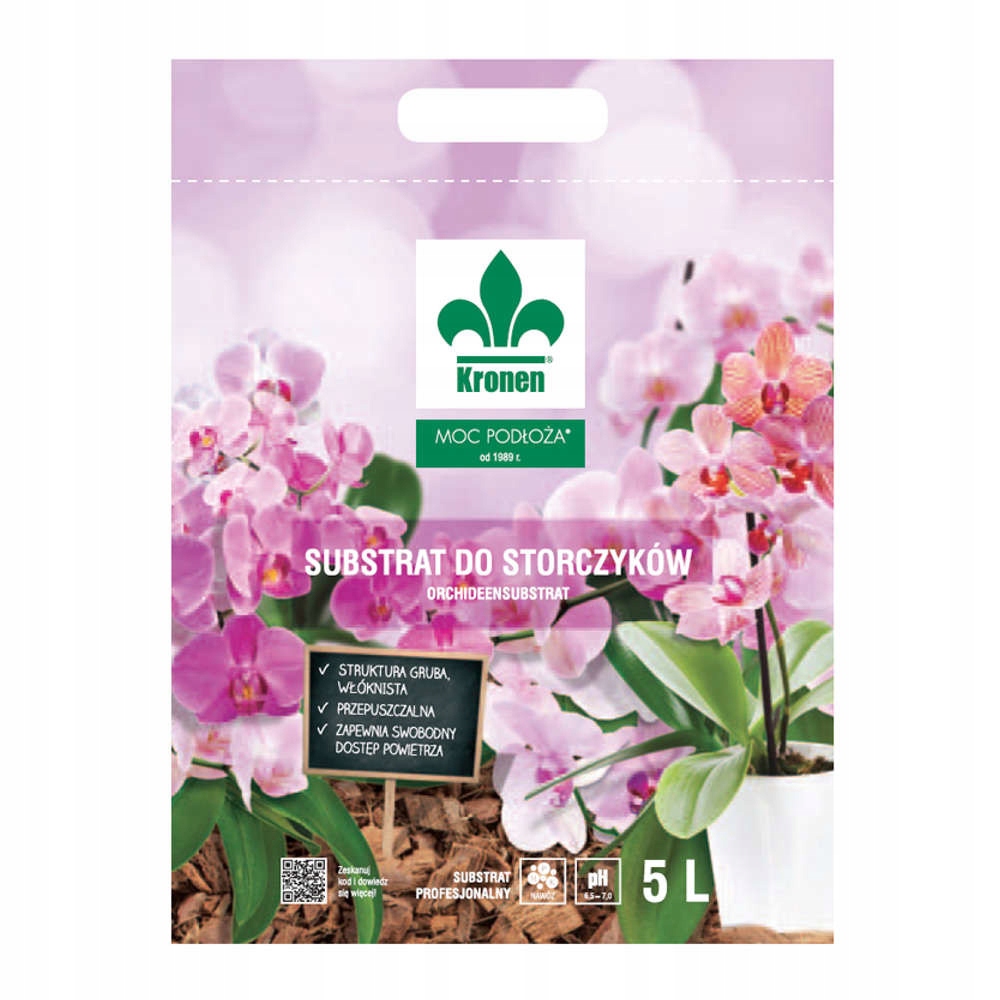 Купить KRONEN ПОЧВА ДЛЯ ОРХИДЕЙ Цветочный УДОБРЕНИЕ СУБСТРАТ 5л: отзывы ...
