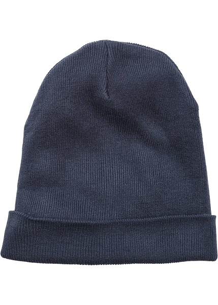 FU413 GRANATOWA CZAPKA BEANIE / DZIANINA / n-v