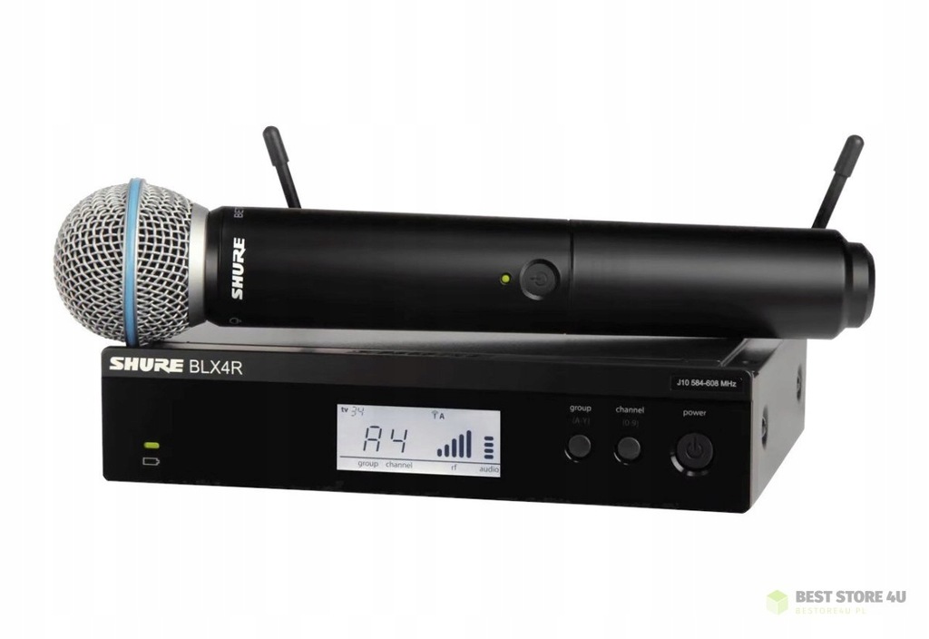 Shure BLX24RE/B58-H8E - bezprzewodowy system wokalny do montażu w racku z m