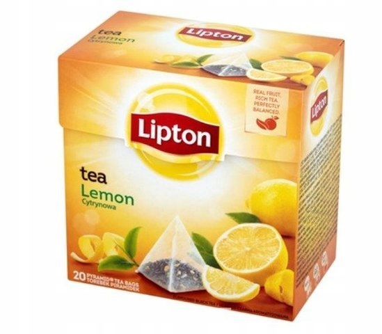 LIPTON Czarna herbata, cytryna, 20 torebek