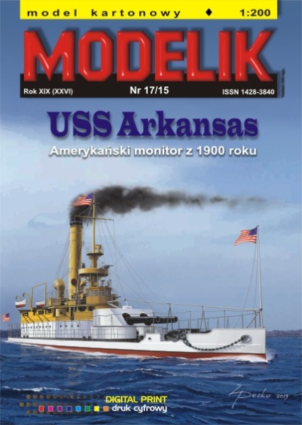 Monitor USS Arkansas (Modelik 17/15) 1:200