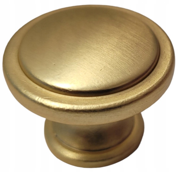 Gałka meblowa okrągła GM-350 ZŁOTY MAT 3x2cm