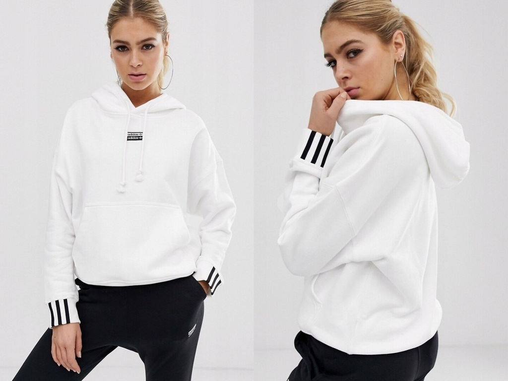 adidas – originals – ryv – biała bluza z kapturem adidas – originals – ryv – biała bluza z kapturem