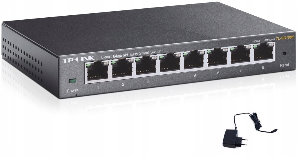 Купить Коммутатор 8-портовый TP-Link TL-SG108E MANAGED GigaBit: отзывы, фото, характеристики в интерне-магазине Aredi.ru