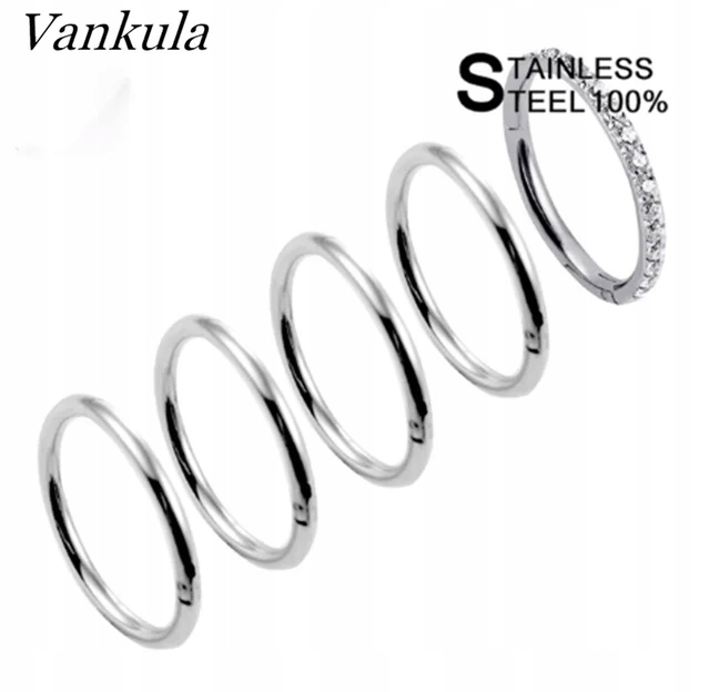 Vankula-Aro de segmento de 5 piezas para el cartílago de la oreja,