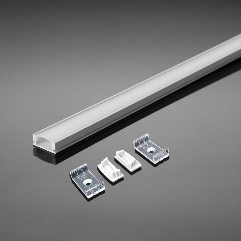 Profil Aluminiowy V-TAC 2mb Biały, Klosz Mleczny, Na dwie taśmy VT-8108-W 5