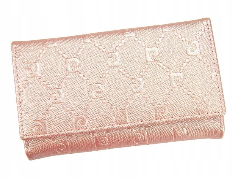 PIERRE CARDIN damski skórzany portfel Różowy