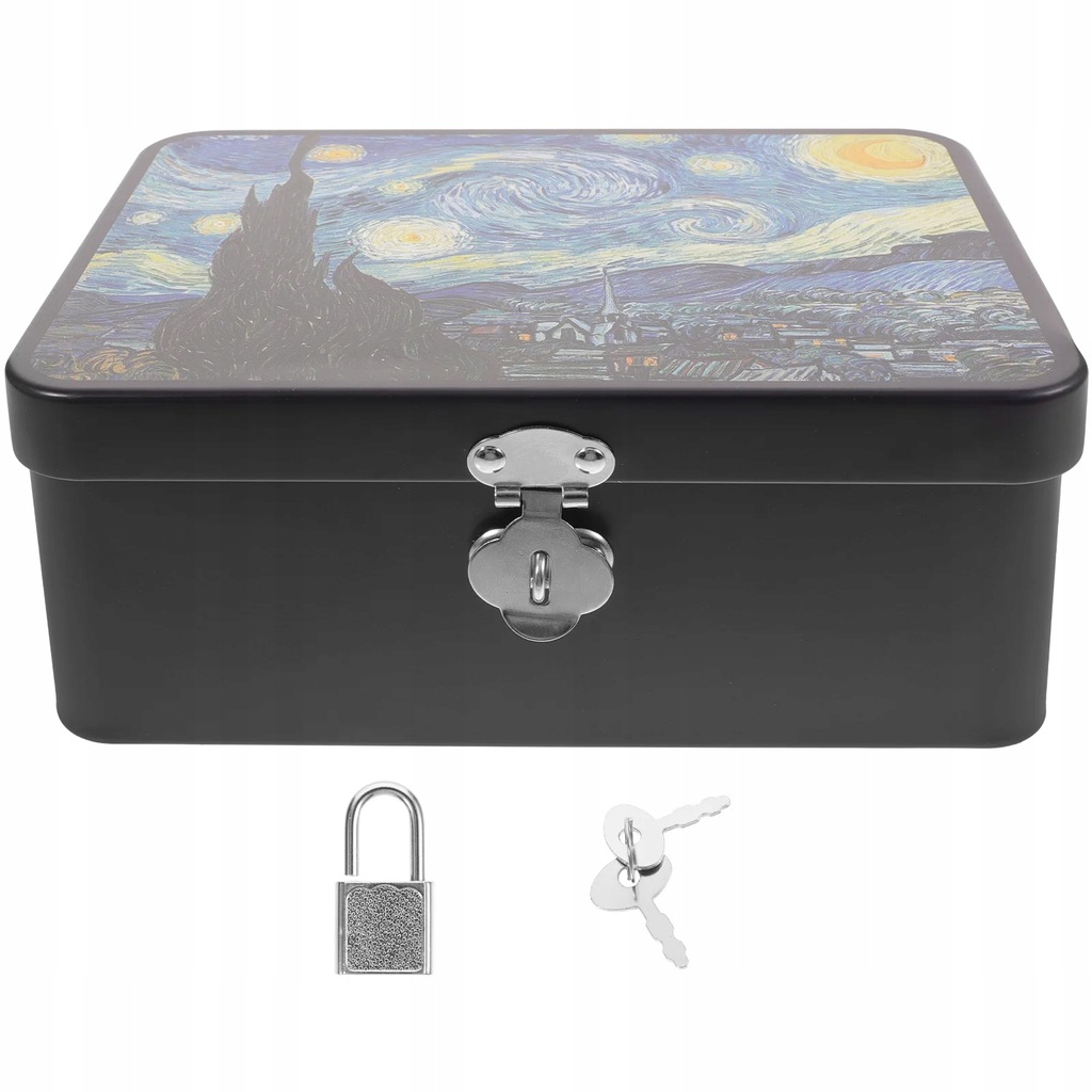 Lockable Tin Box Key Storage Metal