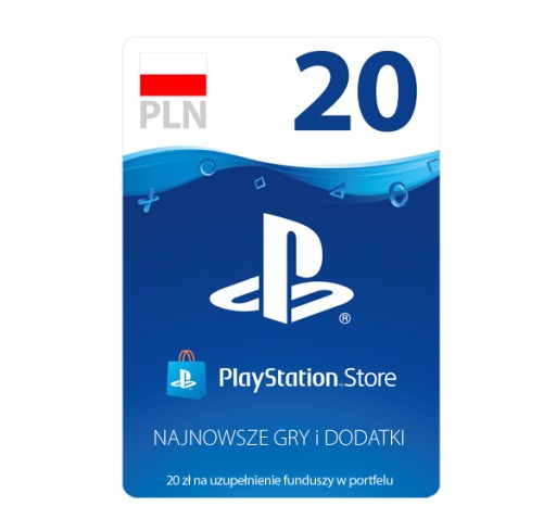 Doładowanie PlayStation PSN 20zł PS4