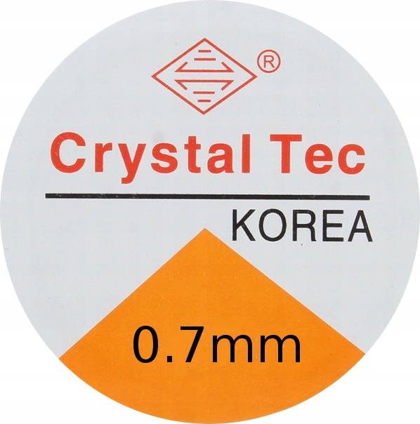 Gumka silikonowa okrągła 0,7mm 10metrów Crystal